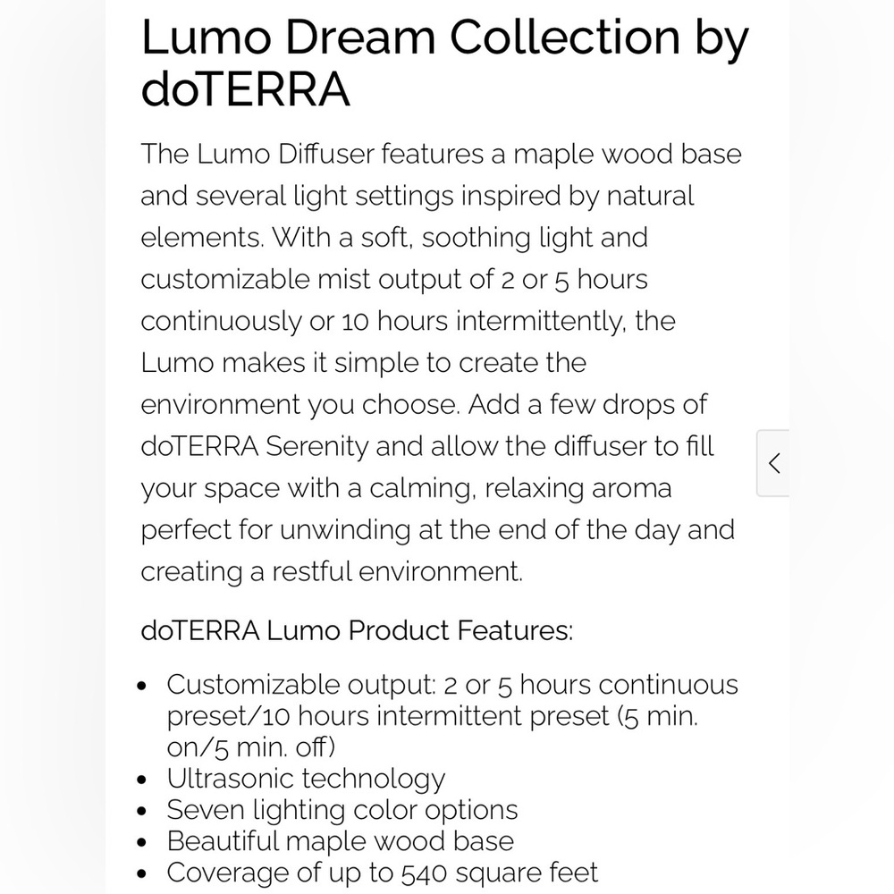 Lumo Diffuser - Doterra - Picture 3 of 15
